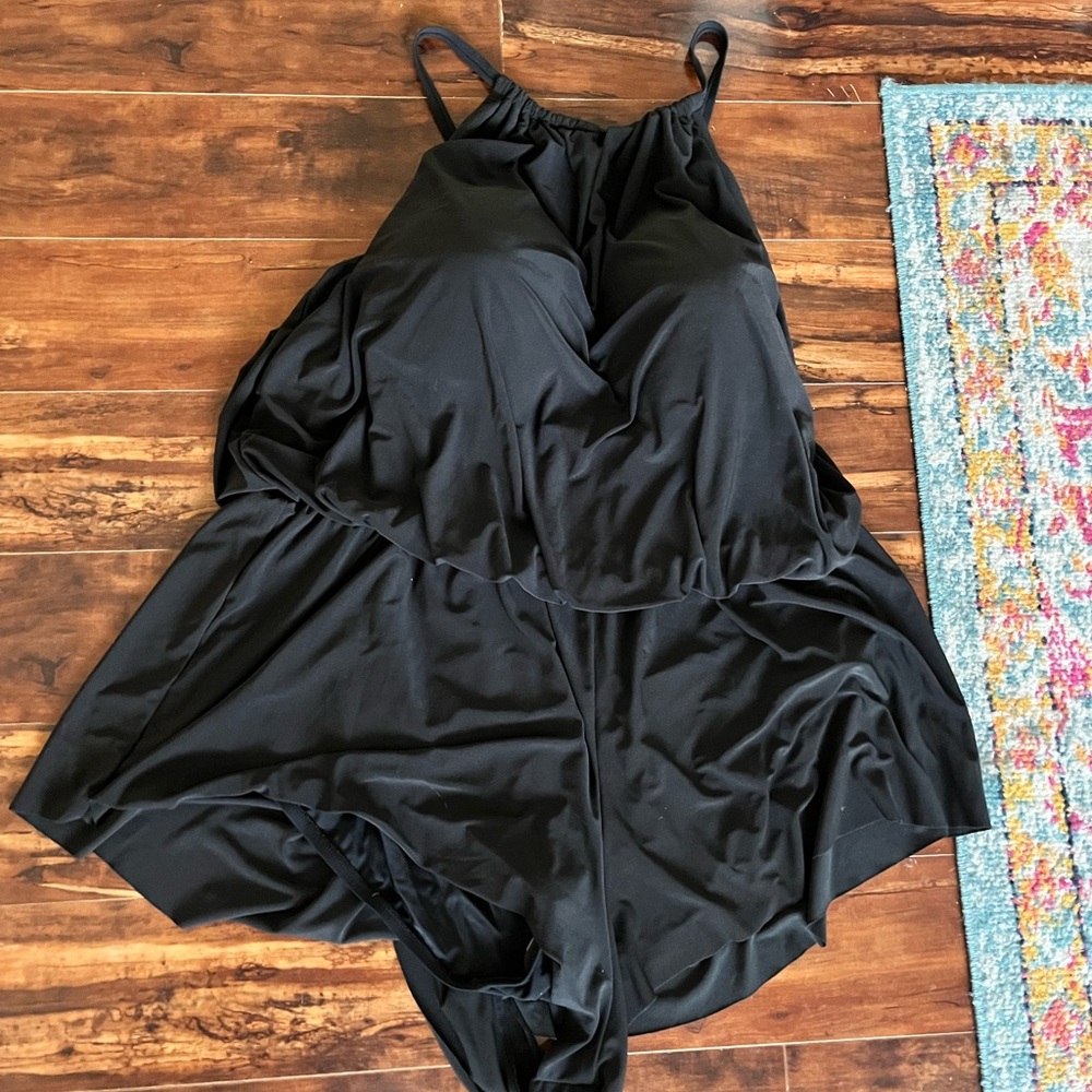 New black SWIM romper in NWOT
